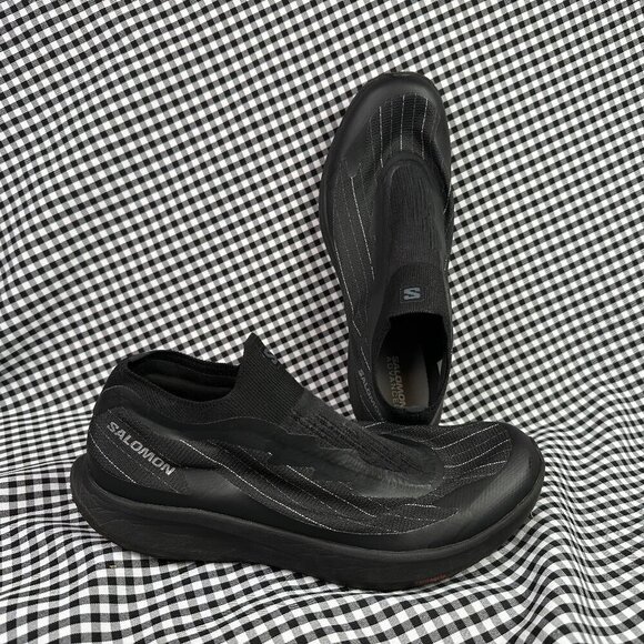 Salomon Shoes - Salomon Pulsar Reflective Advanced All Black Slip On Sneaker Shoe Women's 9.5